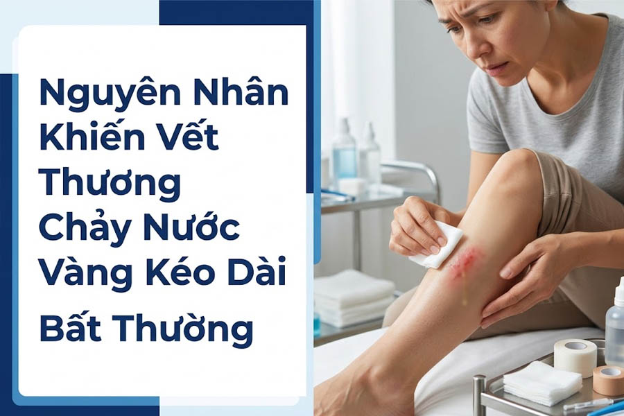 Nguyên Nhân Khiến Vết Thương Chảy Nước Vàng Kéo Dài Bất Thường
