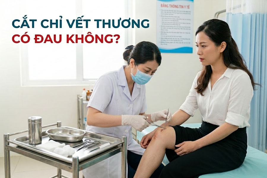 Cắt chỉ vết thương có đau không? Thời điểm cắt chỉ và cách chăm sóc sau cắt chỉ