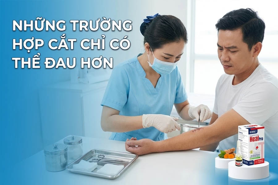 Những trường hợp cắt chỉ có thể đau hơn