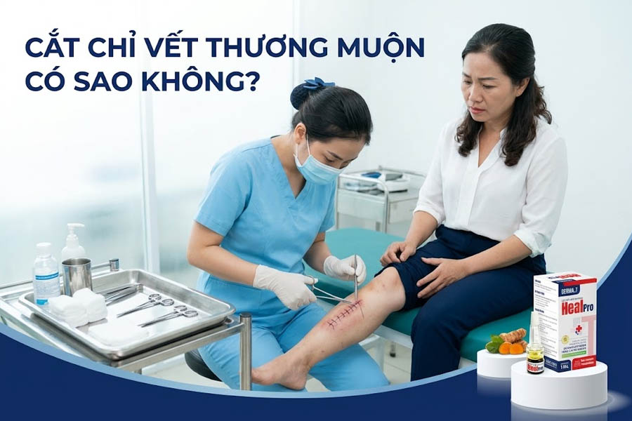 Cắt chỉ vết thương muộn có sao không? Biến chứng và cách xử lý khi lỡ quá hẹn