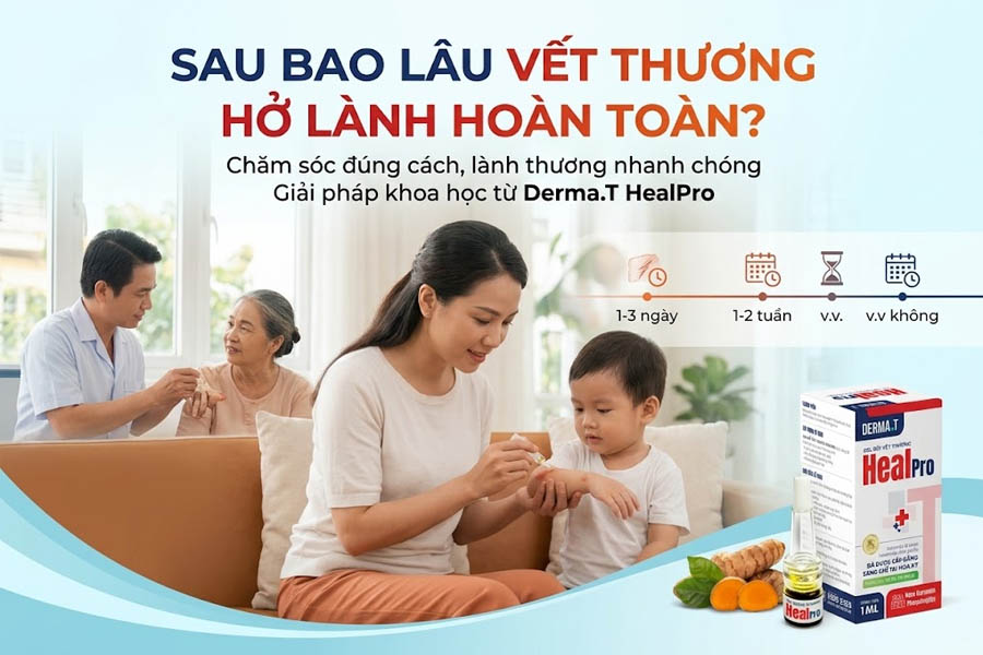 Sau bao lâu vết thương hở lành hoàn toàn?