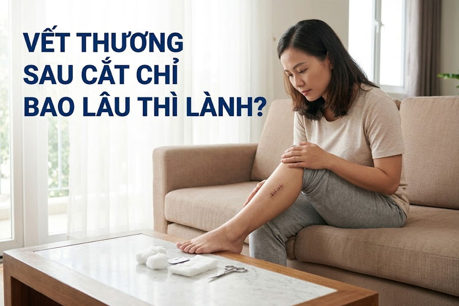 Vết thương sau cắt chỉ bao lâu thì lành? Mốc hồi phục và cách chăm sóc để sẹo đẹp