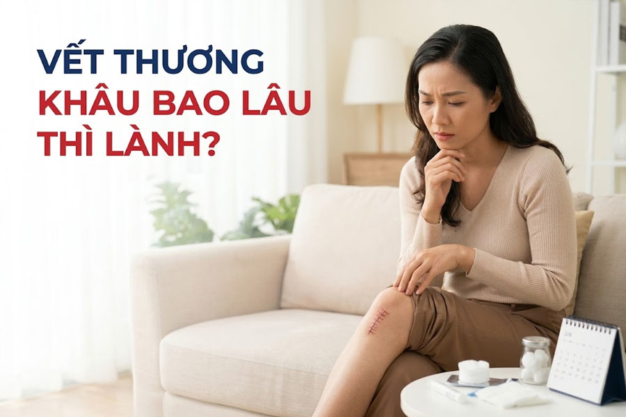 Vết thương khâu bao lâu thì lành?
